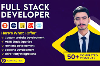 be full stack developer for web app with react, next js, javascript