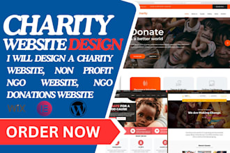 design a charity website, non profit ngo website, ngo donations website