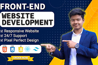 do frontend web development from figma, PSD, xd designs
