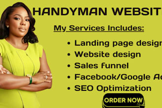 design handyman website junk, cleaning, painting, pressure washing service