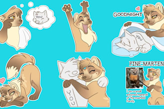 draw furry telegram stickers nsfw furry stickers discord animated stickers