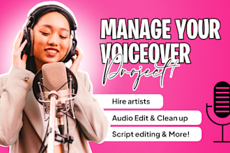manage your voiceover project