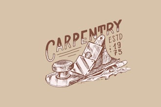 design high quality wood work logo with unlimited revision