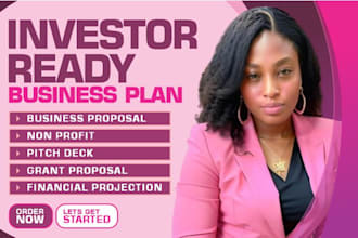 write investor ready business plan and financial plan for small business grants