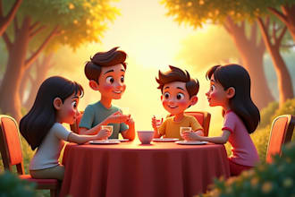 illustrate children story book illustration, children picture book illustration