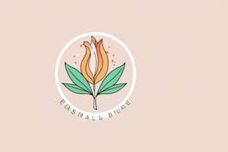design minimalist line art botanical boho logo