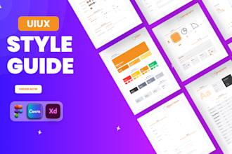 design uxui design system, case study,figma brand style guide app ui
