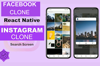 do facebook clone app, instagram clone app, tiktok clone app for android and ios