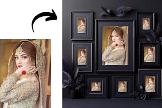 do custom frame mockups for art photos and posters high quality