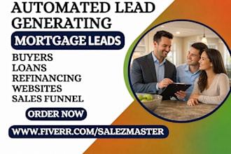generate mortgage lead, build mortgage website mortgage landing page funnel