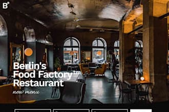 do restaurant and bar business website design