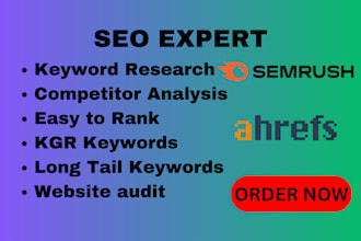 do advanced SEO keyword research and website audit for your website