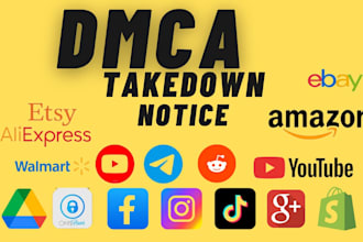 send dmca takedown notice google,shopify,tiktok,reddit,telegram,fb,ig,websites