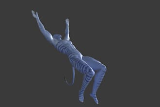 create custom 3d vrchat avatar model 3d avatar accessories model blender fbx