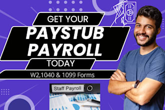 create 1099, pay stubs,  check stub, w2