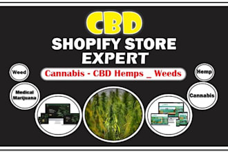create cbd, hemp, medical or cannabis ecommerce website