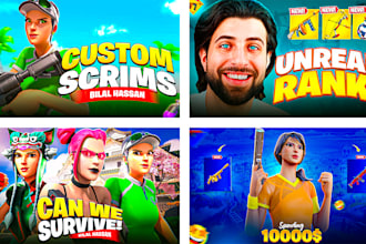 design eye catching fortnite thumbnails