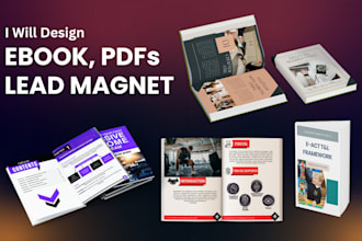 design your PDF lead magnets, ebooks, workbooks and pdfs