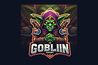 do outstanding goblin esports mascot logo with fast delivery
