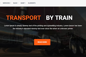 design logistics website trucking website freight website cargo website redesign