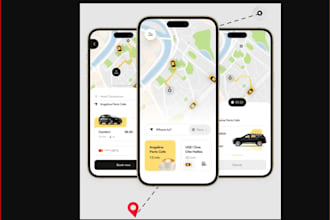 develop taxi booking app, restaurant app uber clone