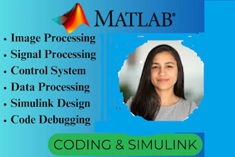 matlab programming, gui, image,signal processing, control system, simulink task