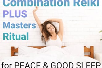 do combo reiki plus masters ritual for peace and good sleep