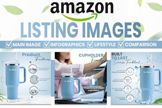 do amazon product listing pictures design, infographic images,main photo editing