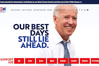build political website political campaign campaign website election website