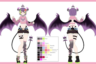 design characters or reference sheet 2
