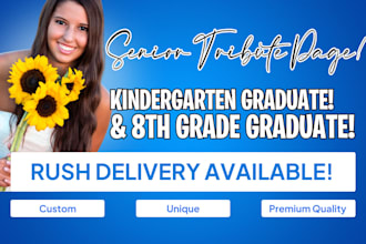 design your senior yearbook tribute page