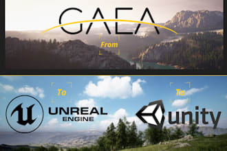 create your level environment open world using gaea unreal engine 5 unity
