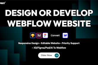 create a responsive webflow website design