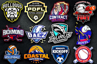 design baseball, basketball, soccer, hockey and any sports logo