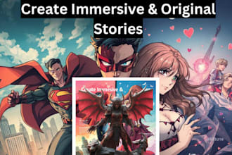 write, ghostwrite a superhero, comic book, webtoon story, anime erotic script