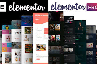 develop modern wordpress website as an elementor pro expert