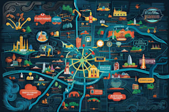 do vector map illustration and event map
