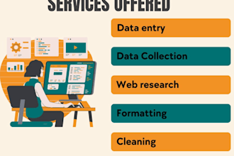 do lead generation, data entry, cleaning and migration