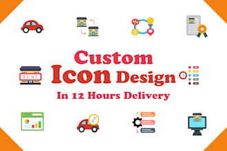 design line icon flat set for website and app in 12 hours