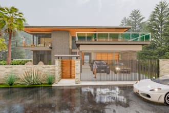 create sketchup, revit 3d model, and architectural render for exterior, interior