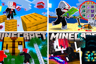 create a 4 minecraft thumbnail