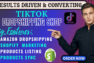 setup amazon tiktok shop shopify dropshipping affiliate shopify marketing design