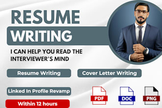 optimize your linkedin profile professionally, write update resume, cover letter