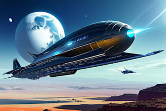draw you sci fi and spaceship design and concept art