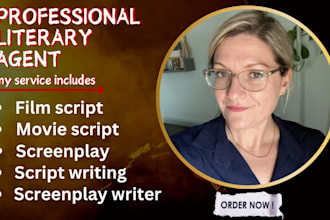 find literary agent for your movie script, screenplay, children book
