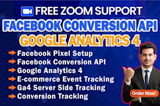 fix or setup meta pixel facebook conversion API, ga4, ga4 ecommerce tracking
