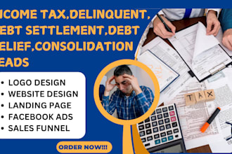 generate income tax delinquent debt delinquent debt relief consolidation leads