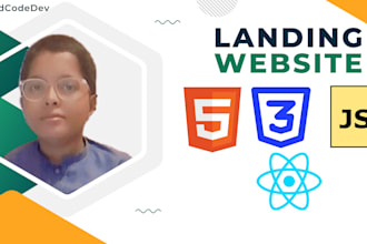 build custom website, landing page, front end website