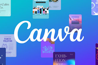 design a poster for you on the topic you want with canva