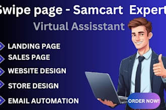build swipe page designs, samcart, covertkit, payhip and podia custom design